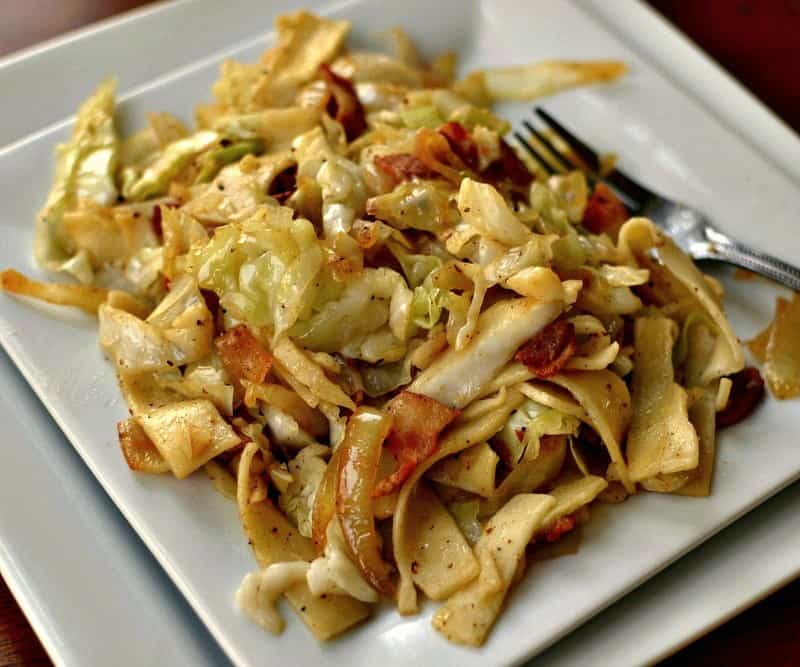 Haluski quick and easy savory cabbage and noodles 