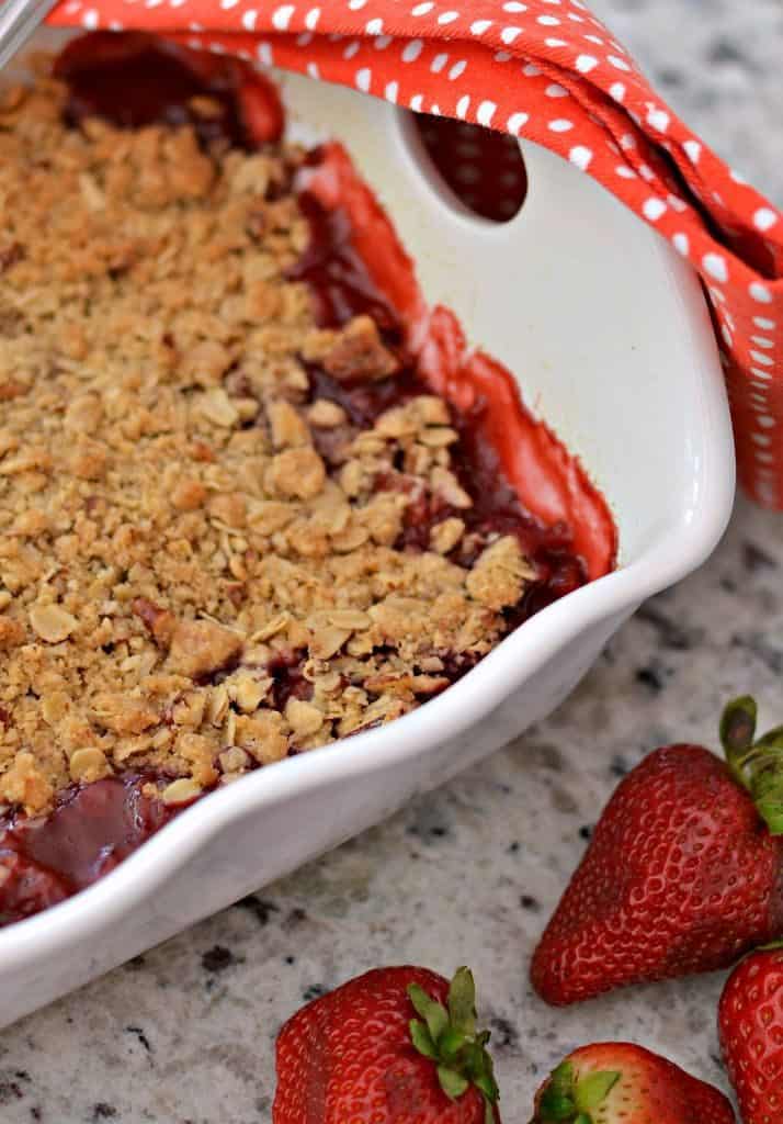 Strawberry Rhubarb Crumble Small Town Woman