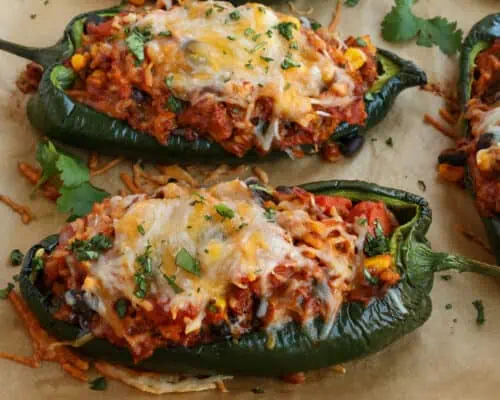 Stuffed Poblano Peppers