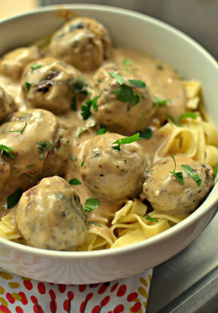 Savory Sweet Swedish Meatballs | Small Town Woman