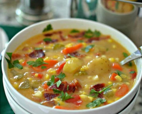 Corn Chowder with Bacon