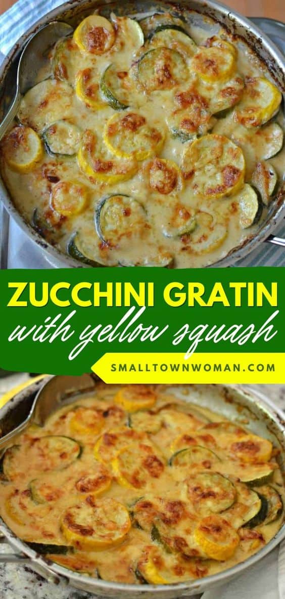 Zucchini Gratin with Yellow Squash Small Town Woman