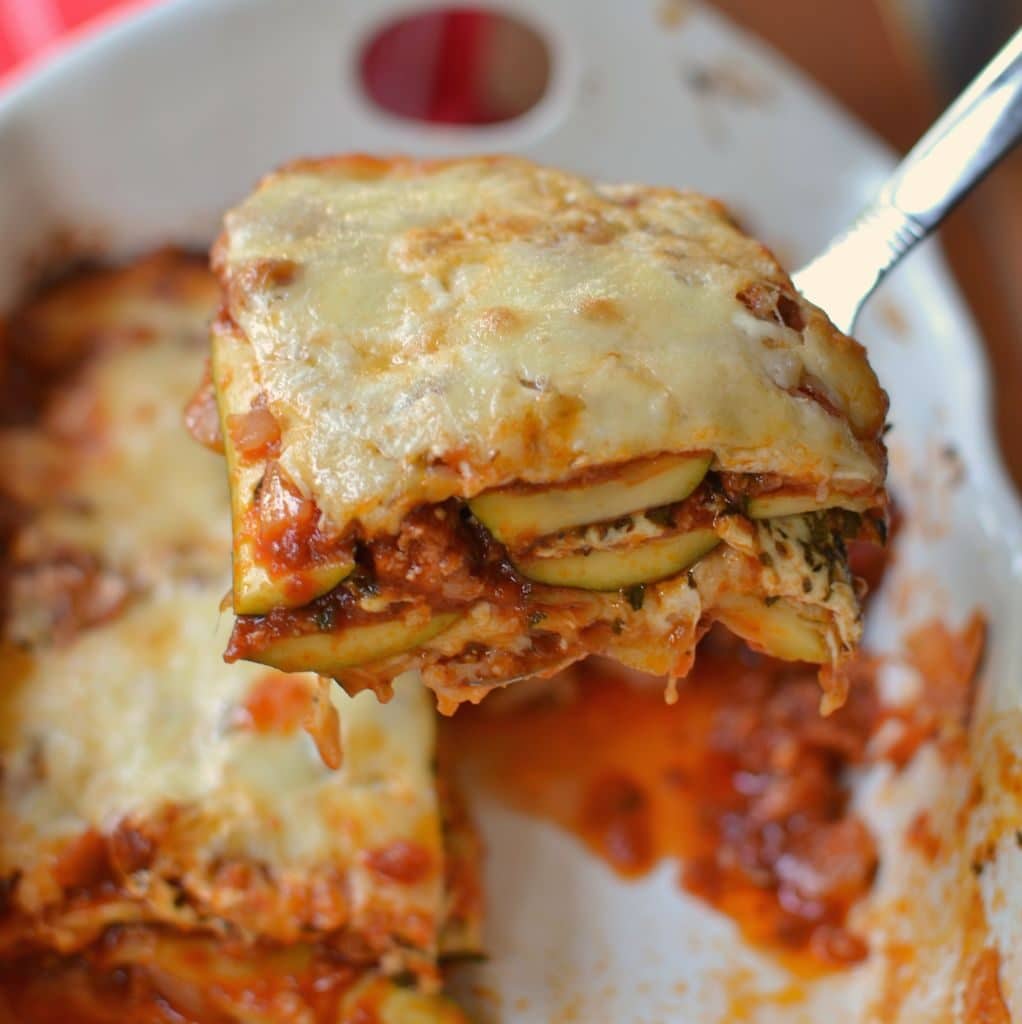Easy LowCarb Zucchini Lasagna Small Town Woman