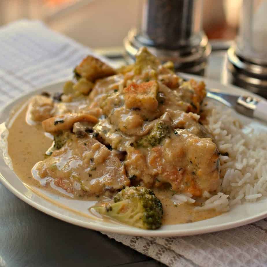 Deliciously creamy Chicken Divan Casserole is an easy weeknight dinner that's packed with flavor