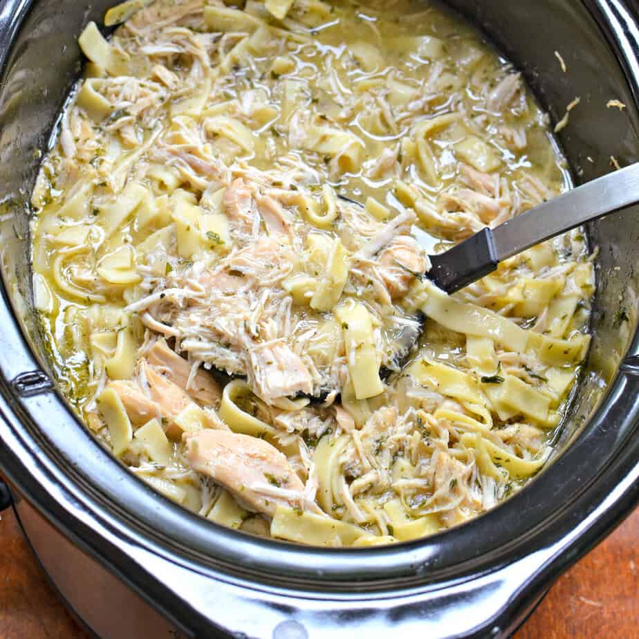 Chicken and noodles