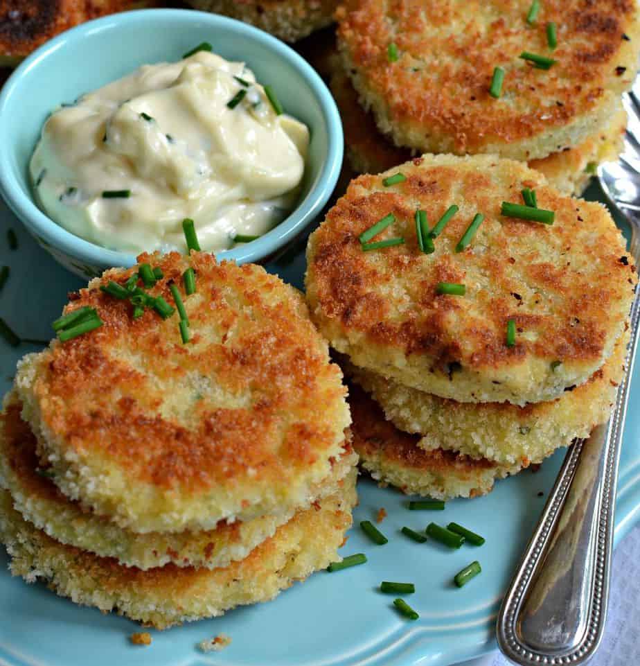 Potato Croquettes with Aioli Dipping Sauce - Small Town Woman