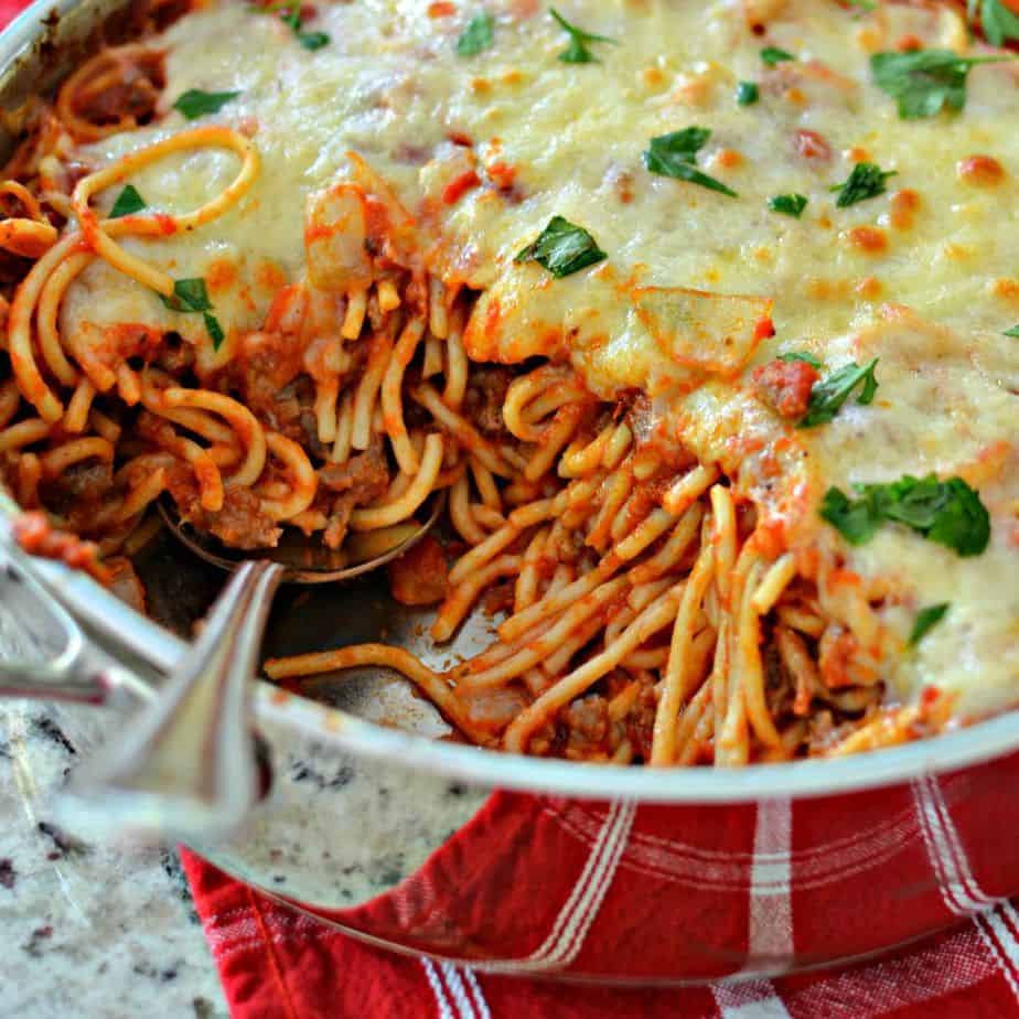 Easy Baked Spaghetti