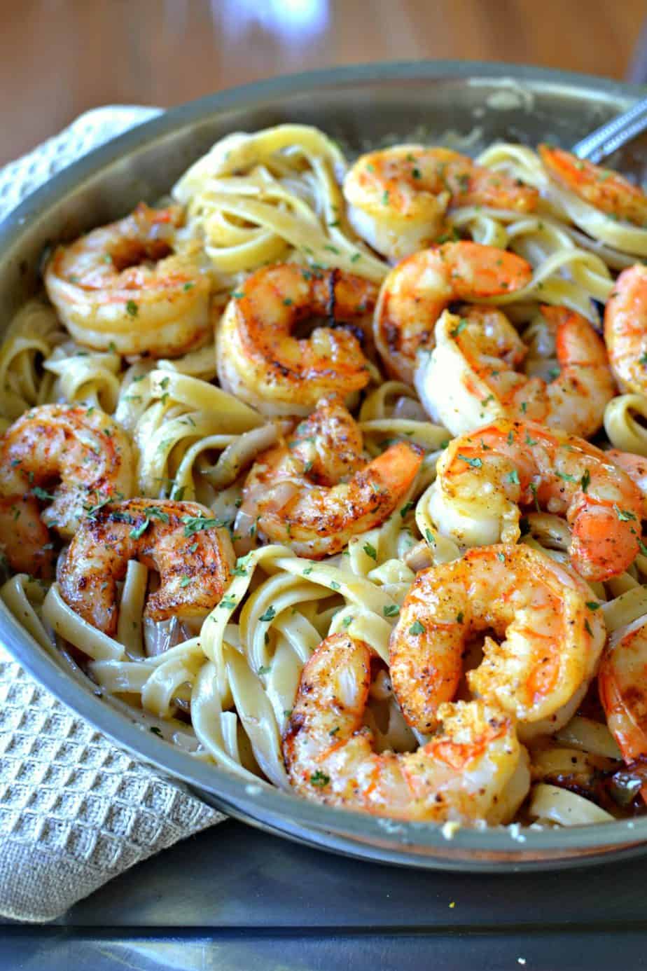 This Cajun Shrimp Pasta is easy enough for even the novice cook.
