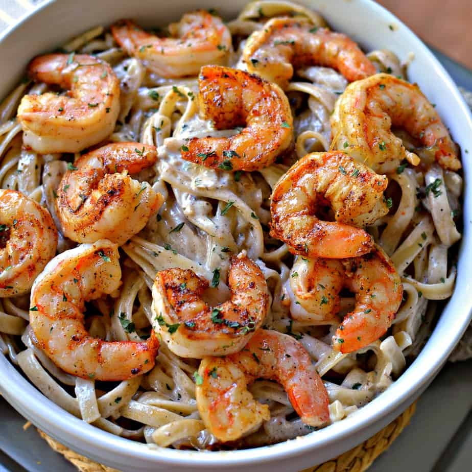 Cajun Shrimp Pasta is my idea of a perfect meal.  Absolutely delicious, quick, dependable and easy.