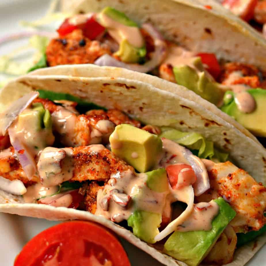 Chicken Soft Tacos