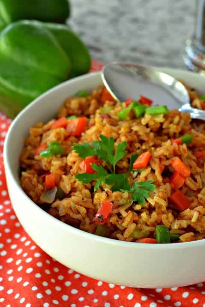 Spanish Rice Recipe A Delicious Amazingly Easy One Skillet Side 