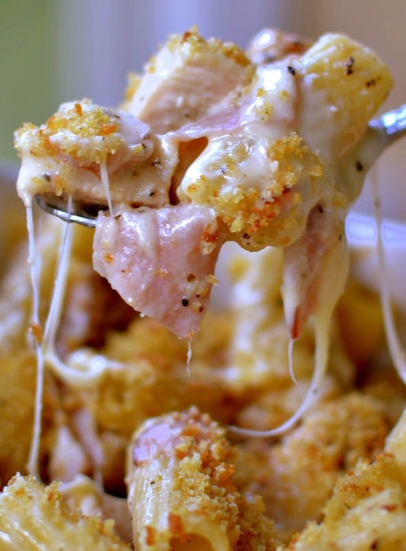 Chicken Cordon Bleu Pasta Casserole Small Town Woman