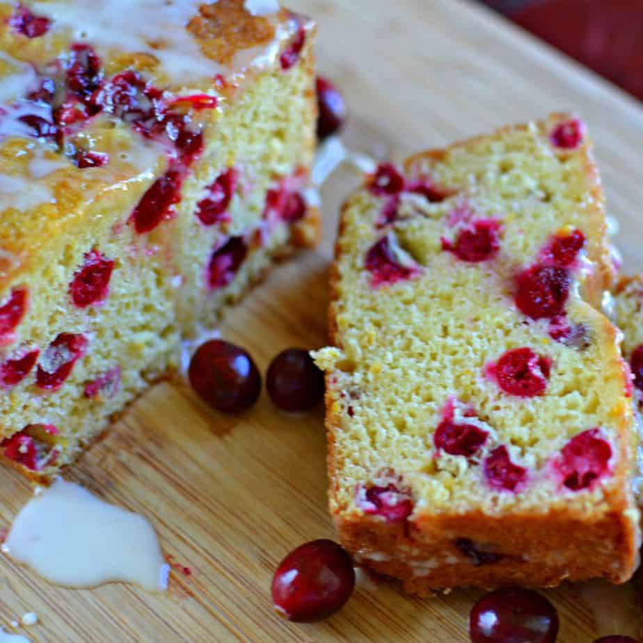 This Cranberry Orange Bread is a moist, delicious bread packed with cranberries in every bite