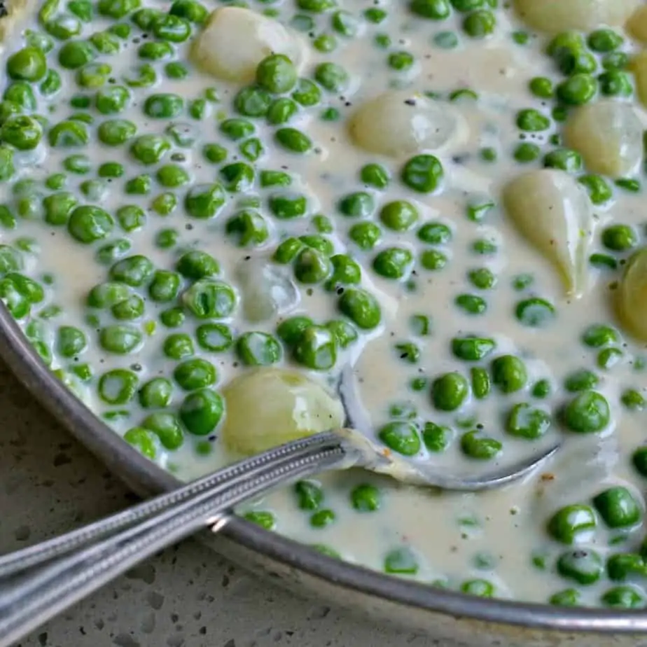 Creamed Peas and Pearl Onions