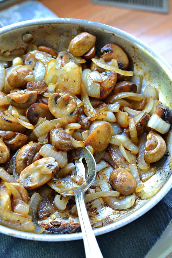 This six-ingredient sauteed mushroom recipe comes together quickly and tastes amazing.