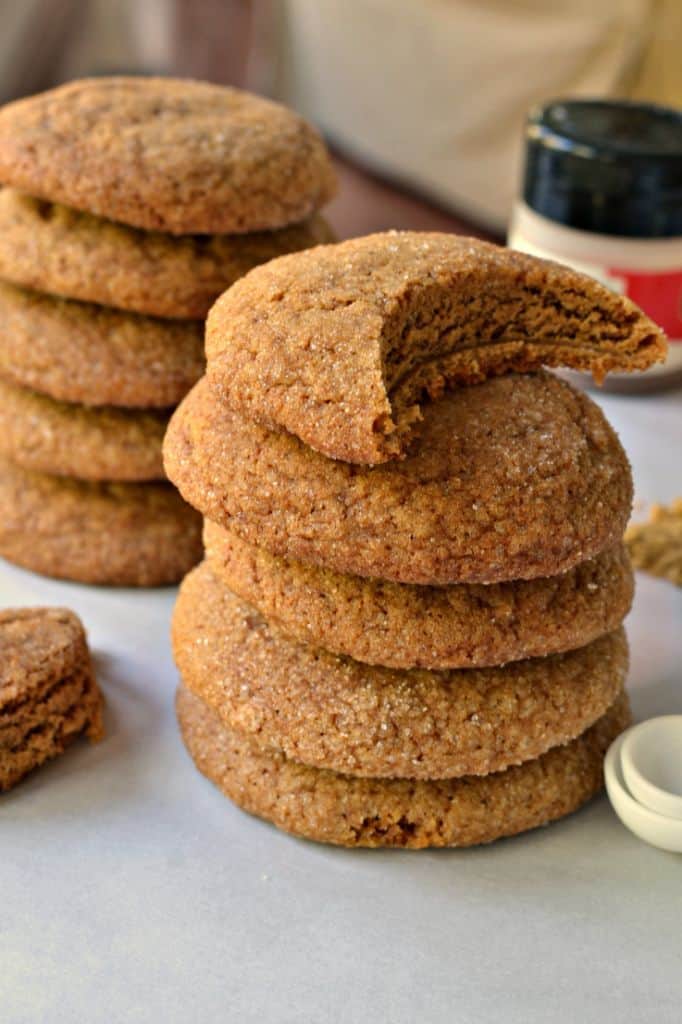 Soft Gingerbread Cookies Crispy Edges and Soft Chewy Middles 