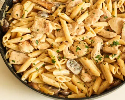 Chicken Mushroom Pasta (Quick and Easy)