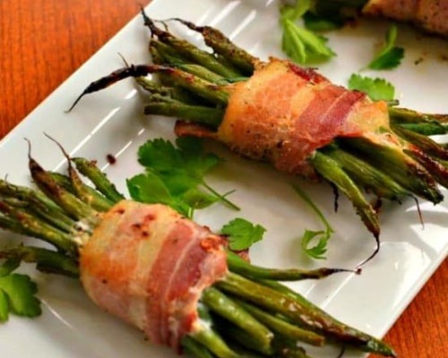 Recipe for Green Bean Bundles with Bacon