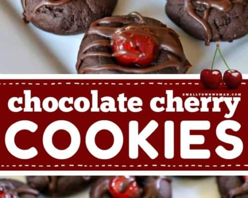 Double Chocolate Cherry Cookies