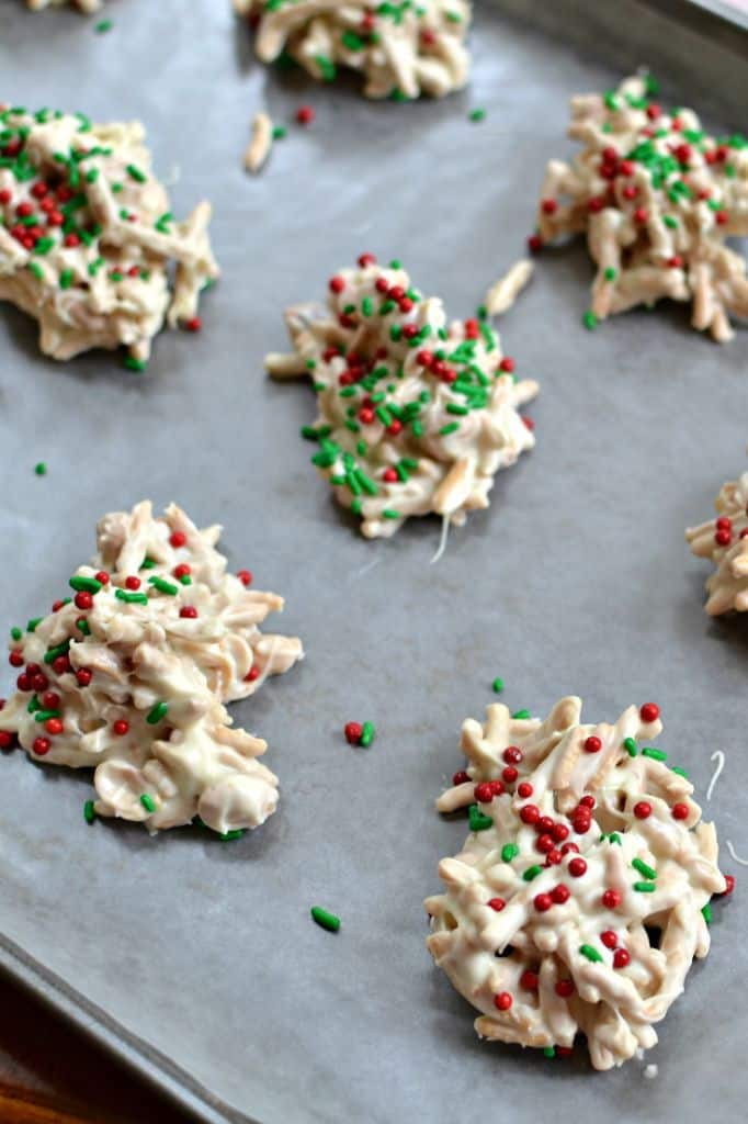 Holiday Haystack Cookies - Small Town Woman