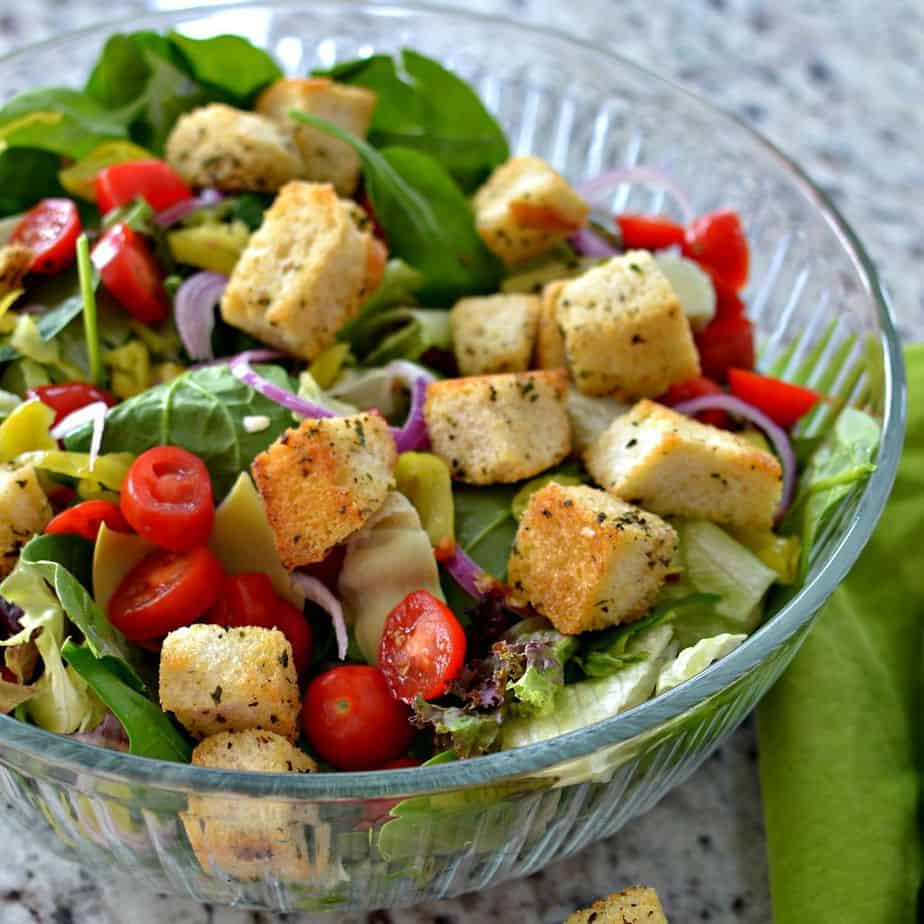 Make these easy, delicious homemade croutons in just a few simple steps