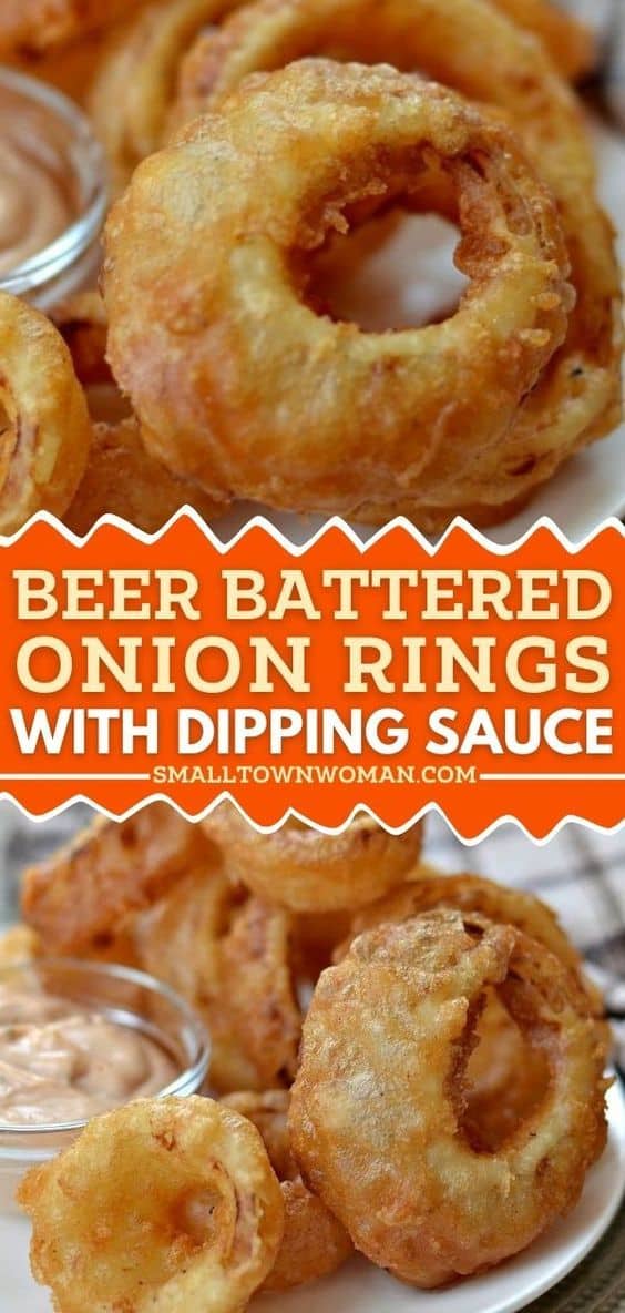 Beer Battered Onion Rings Small Town Woman