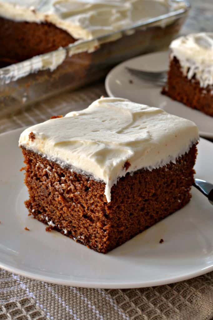 Gingerbread Cake with Cream Cheese Frosting