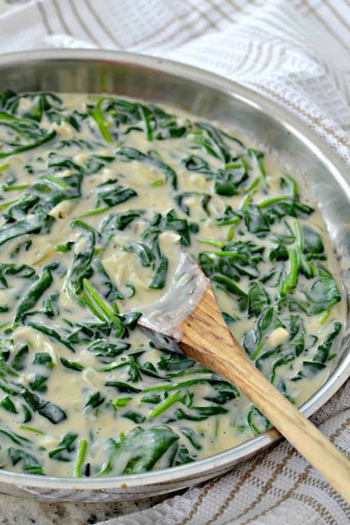 This made from scratch creamed spinach is one of my favorite sides. 