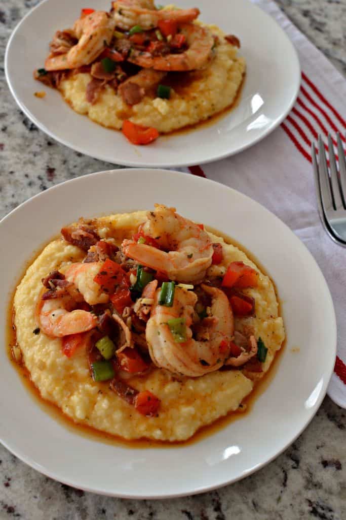 Delectable Louisiana style shrimp and grits