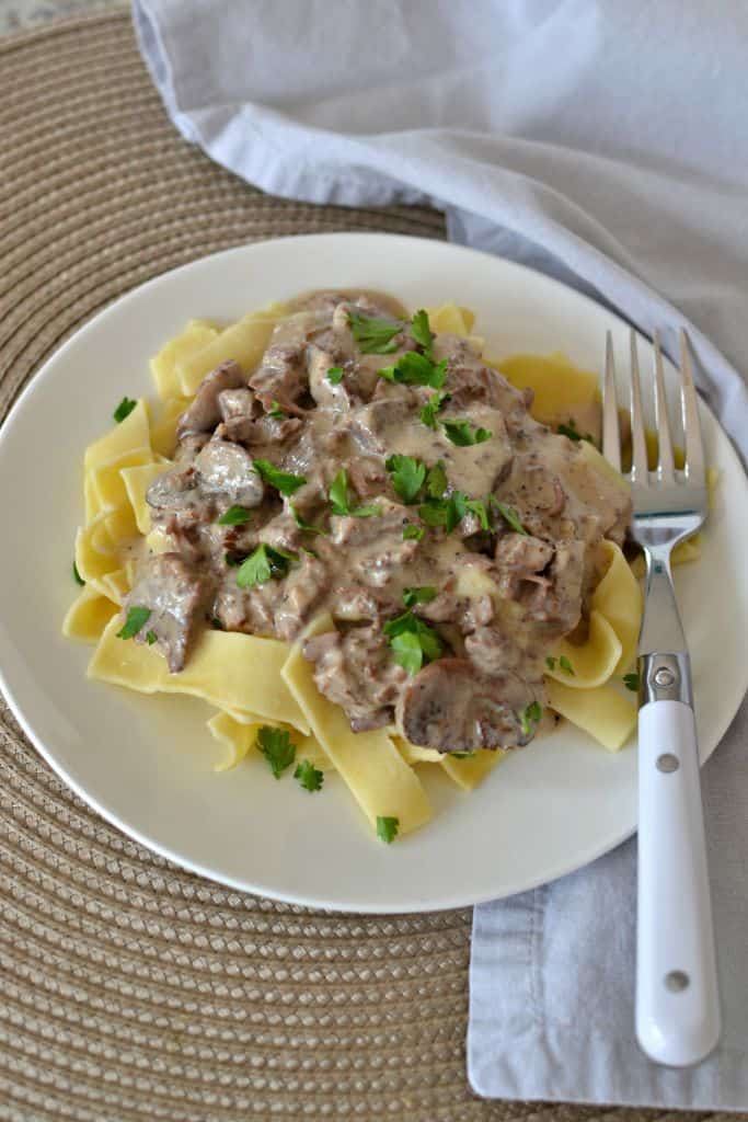 Slow Cooker Beef Stroganoff Small Town Woman