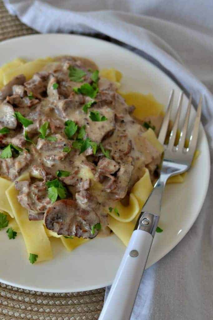 Slow Cooker Beef Stroganoff