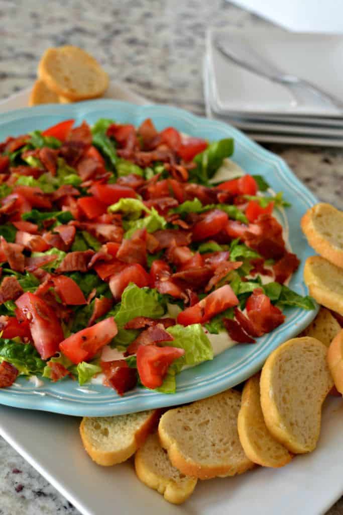 Homemade BLT Dip is a party favorite, with all the best flavors of a classic BLT sandwich