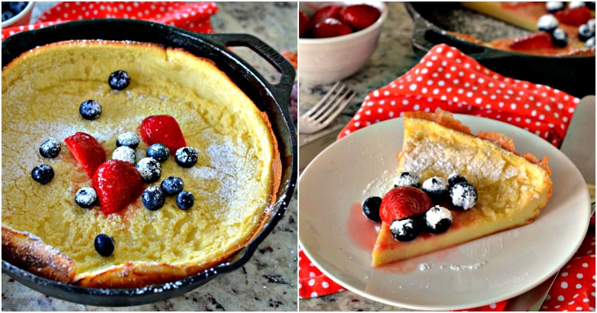 Dutch Baby Pancake (Easy Seven Ingredient Blender Recipe)