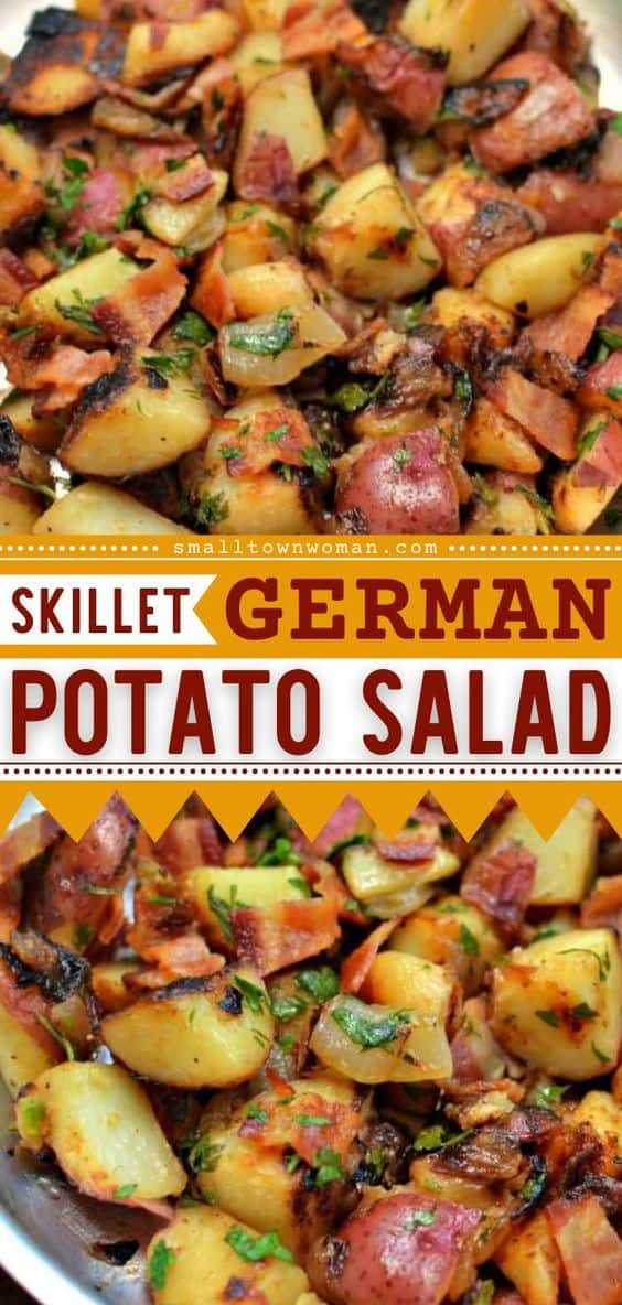 Easy Skillet German Potato Salad Small Town Woman