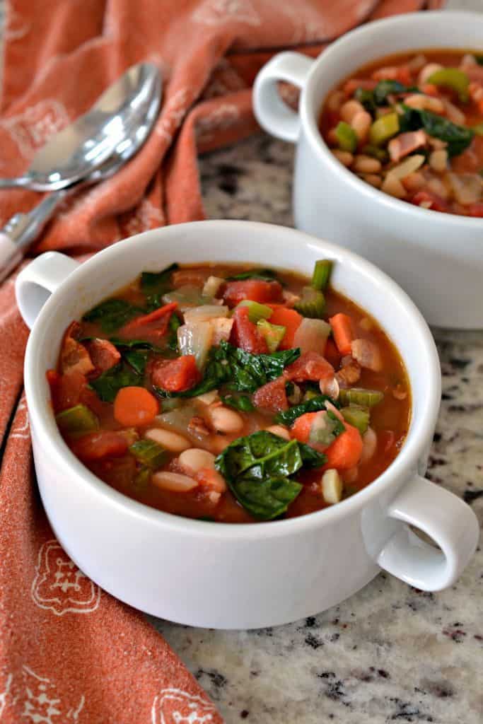 Tuscan White Bean Soup is a hearty, satisfying soup that's perfect any time of year
