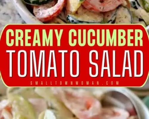 Creamy Cucumber Tomato Salad