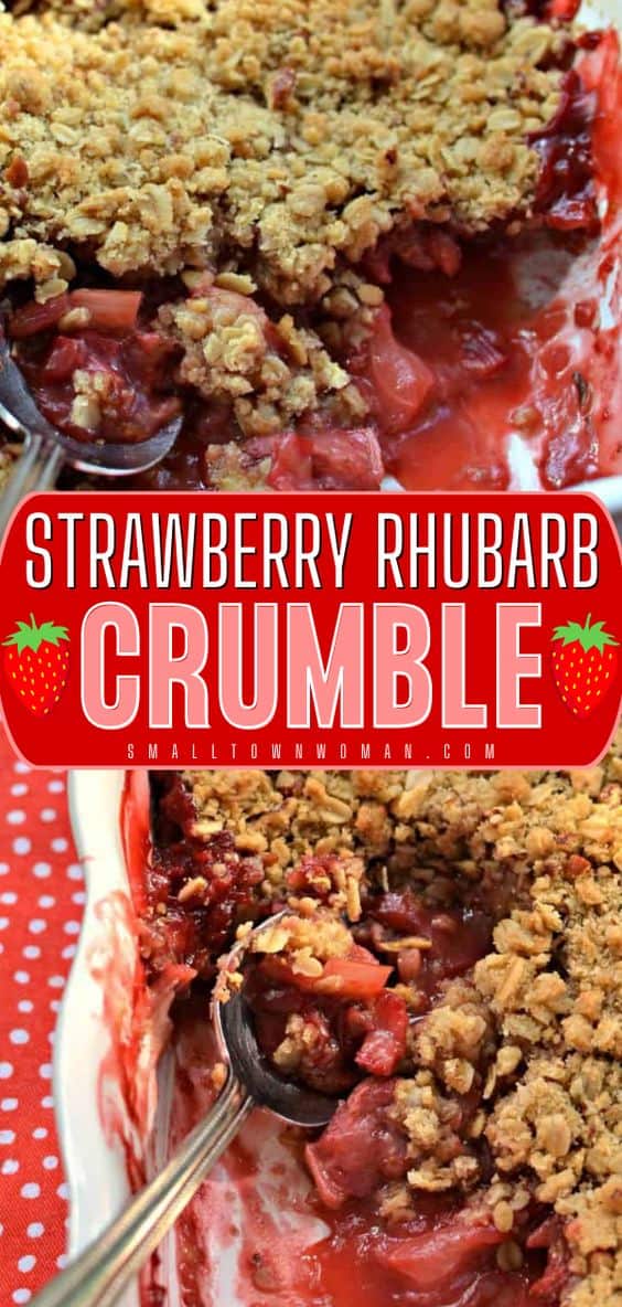 Grandma's Strawberry Rhubarb Crisp