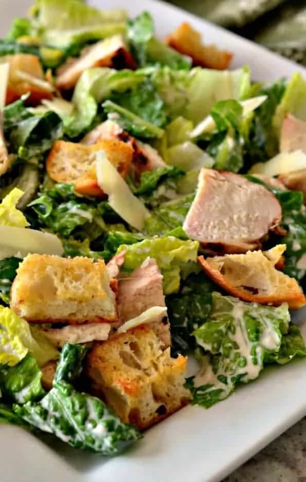 Chicken Caesar Salad is a classic side salad to serve with many dishes