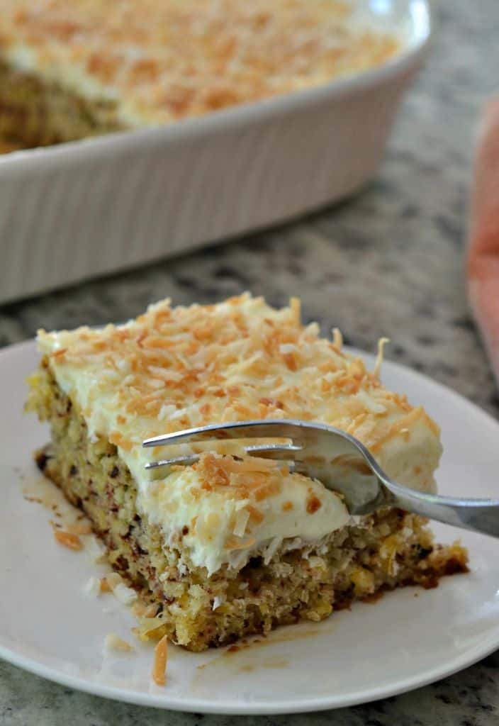 Pineapple Cake with Cream Cheese Frosting Small Town Woman