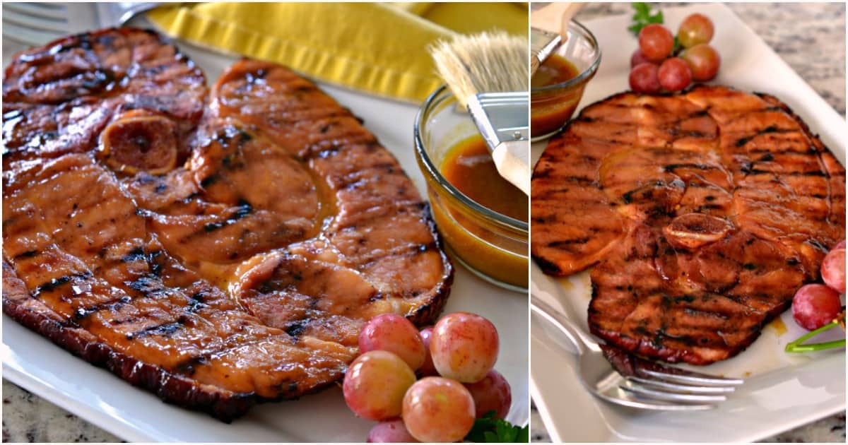 Ham Steak with Honey Mustard Glaze Small Town Woman
