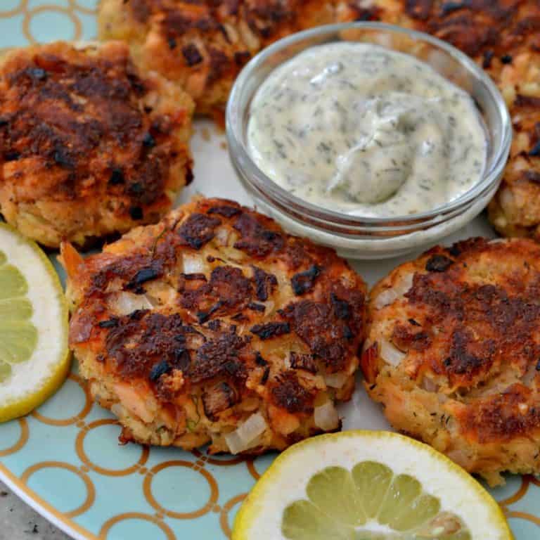Smoked Salmon Patties with Dill Mayonnaise Small Town Woman