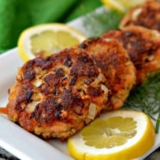 Smoked Salmon Patties with Dill Mayonnaise-image