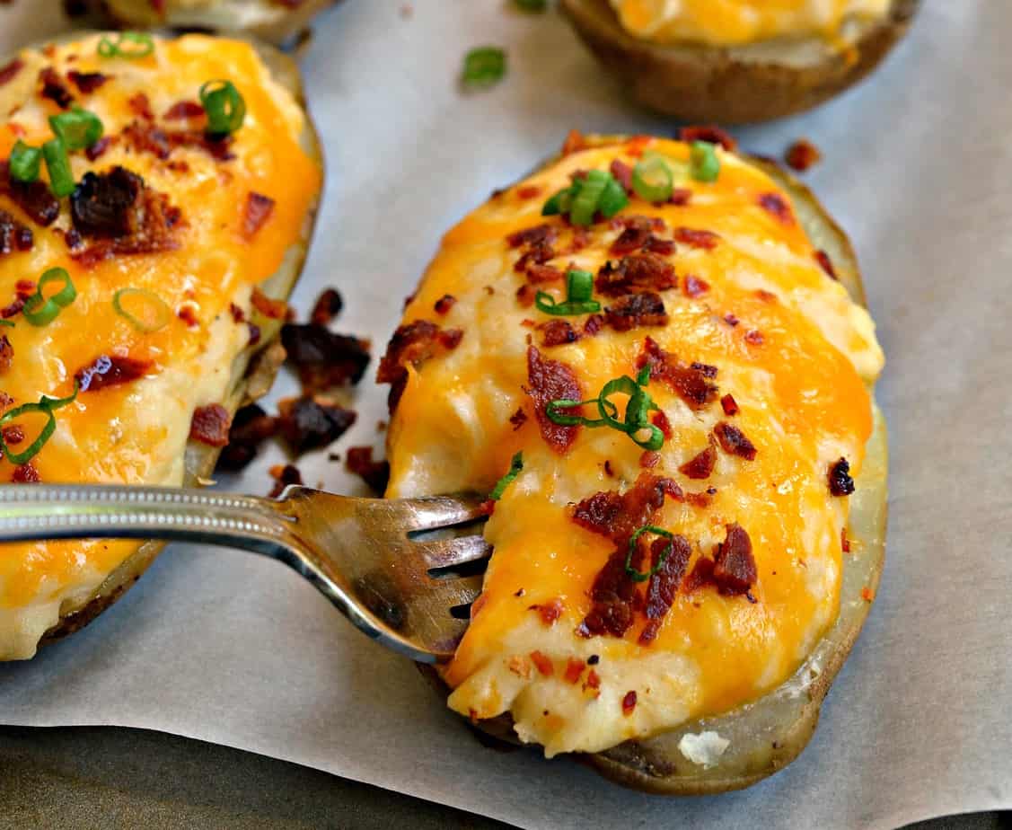 Twice Baked Potatoes Recipe - How to Make Twice Baked Potatoes