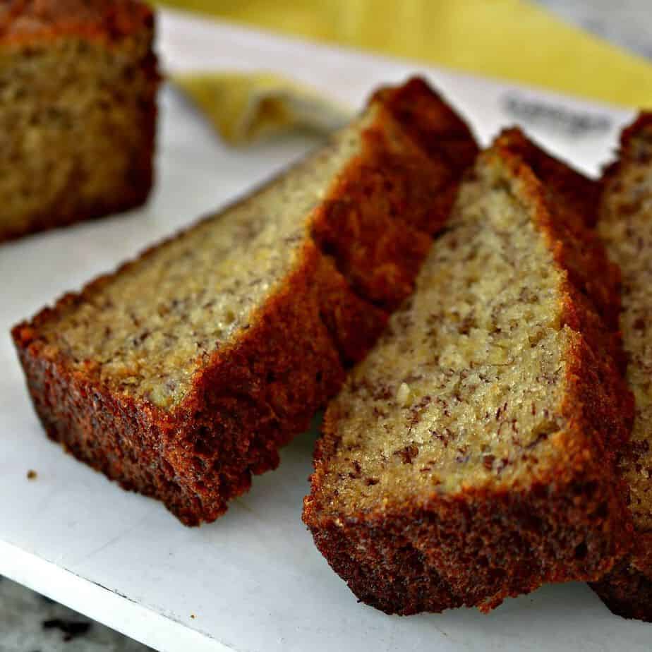 This easy banana bread recipe is perfectly moist and flavorful!