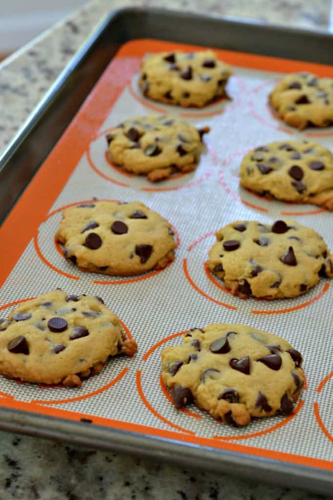 These Chocolate Chip Cookies are made with vanilla pudding for a sweet, soft texture that makes them extra delicious