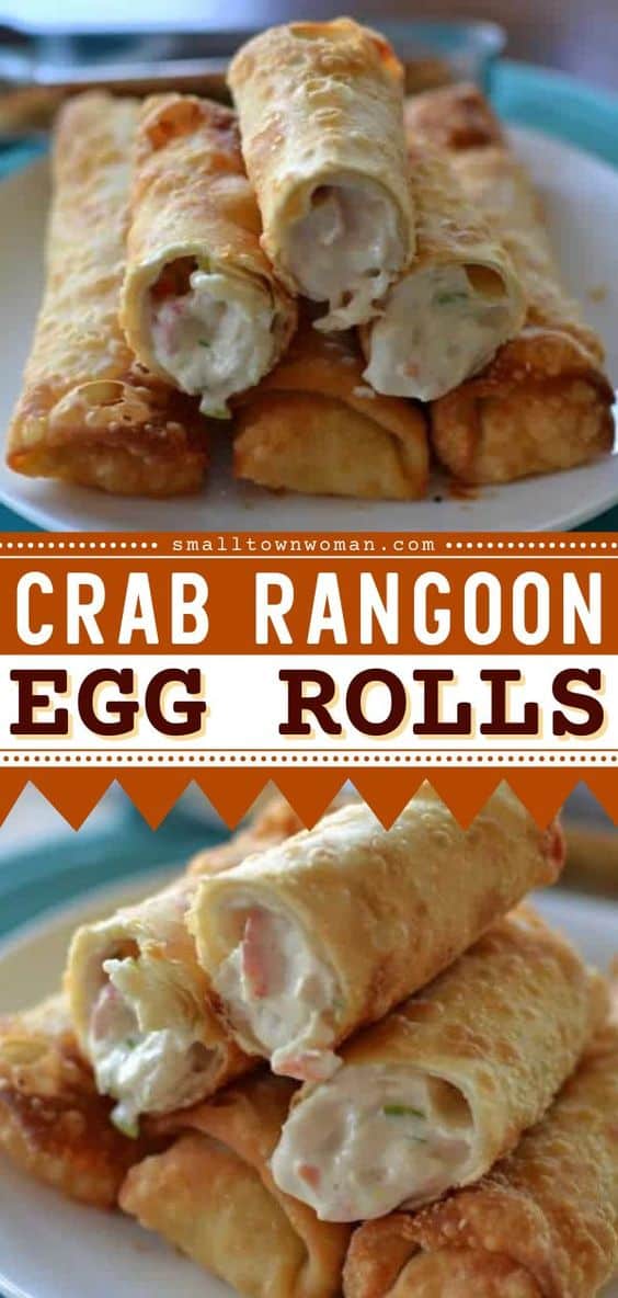 Crab Rangoon Egg Rolls Small Town Woman