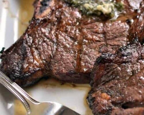 Marinated Herb T Bone Steak