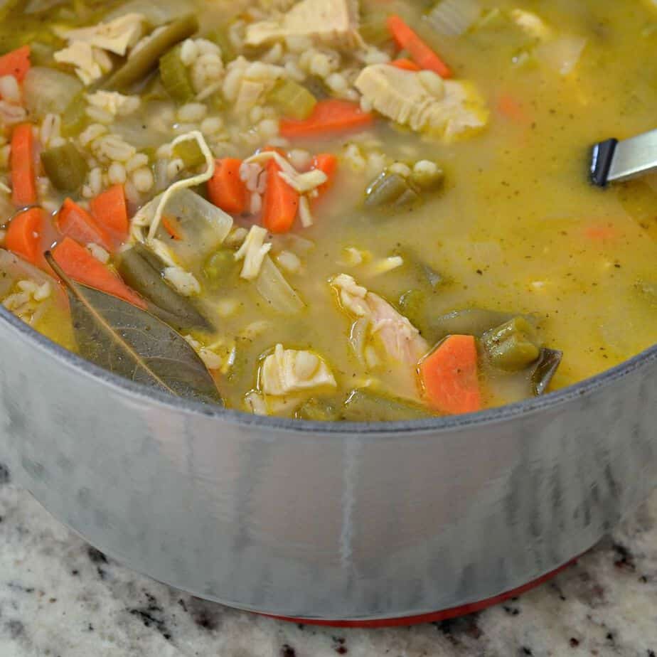 Vegetable Chicken Barley Soup - Words of Deliciousness