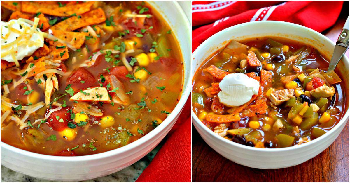Easy Chicken Enchilada Soup Recipe for Fall | Small Town Woman