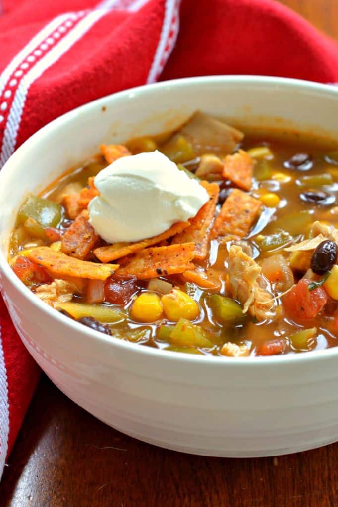 Easy Chicken Enchilada Soup Recipe for Fall | Small Town Woman